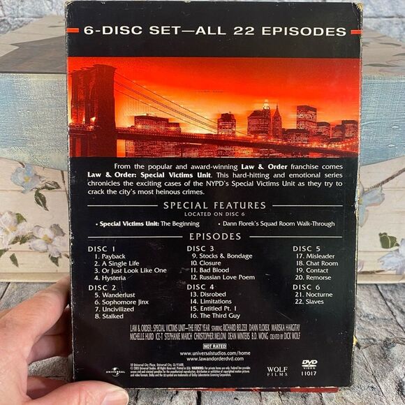 Law & Order Special Victims Unit The First Year Dvd Box Set 1999 Six Disc Set - Picture 2 of 4